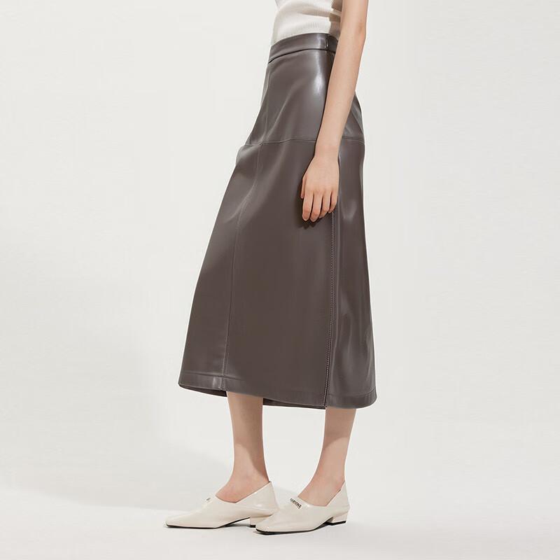 Tatu Autumn/Winter Slimming Faux Leather Pencil Skirt S