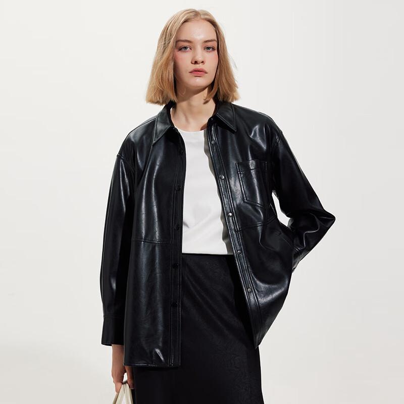 Tatu Осенне-зимняя повседневная куртка из искусственной кожи L