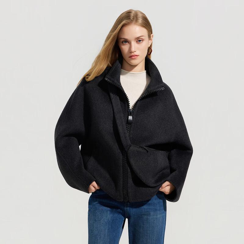 Женское двустороннее короткое пальто Tatu из шерстяной смеси S