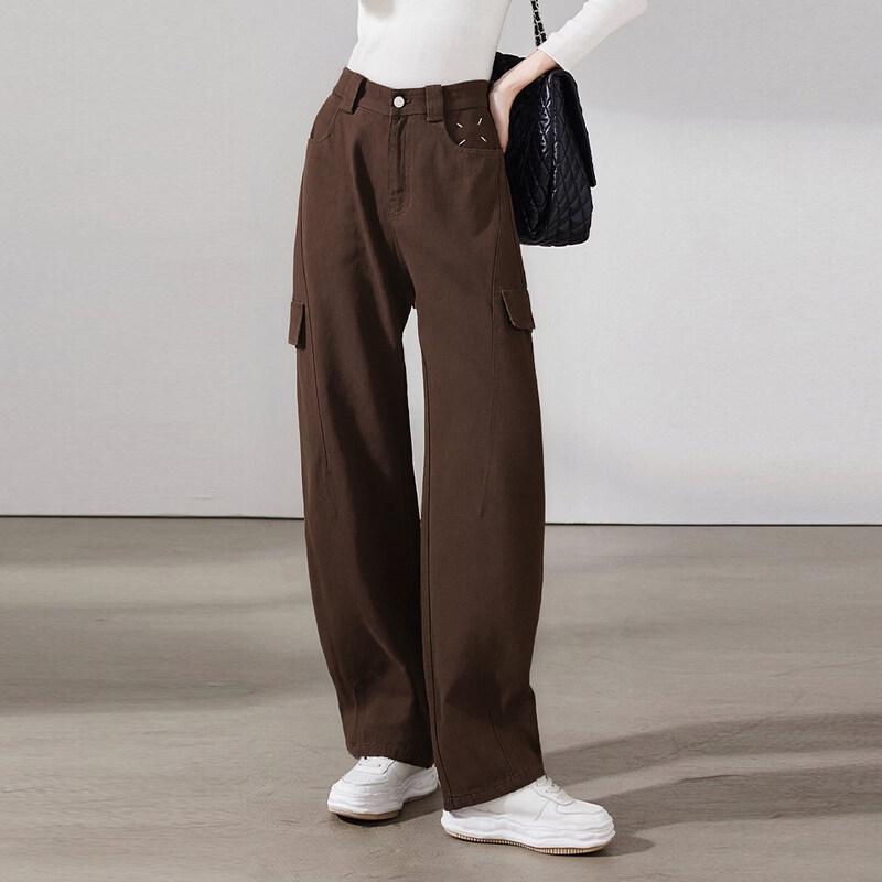 Tatu Retro Workwear Wide-Leg Casual Pants XL