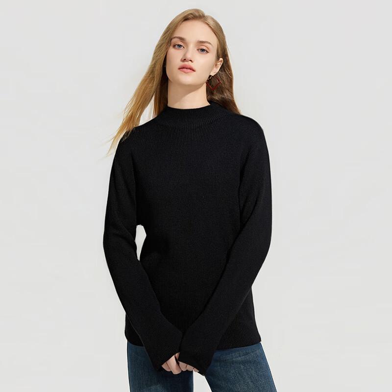 Женский пуловер Tatu из мериносовой шерсти с полувысоким воротником L